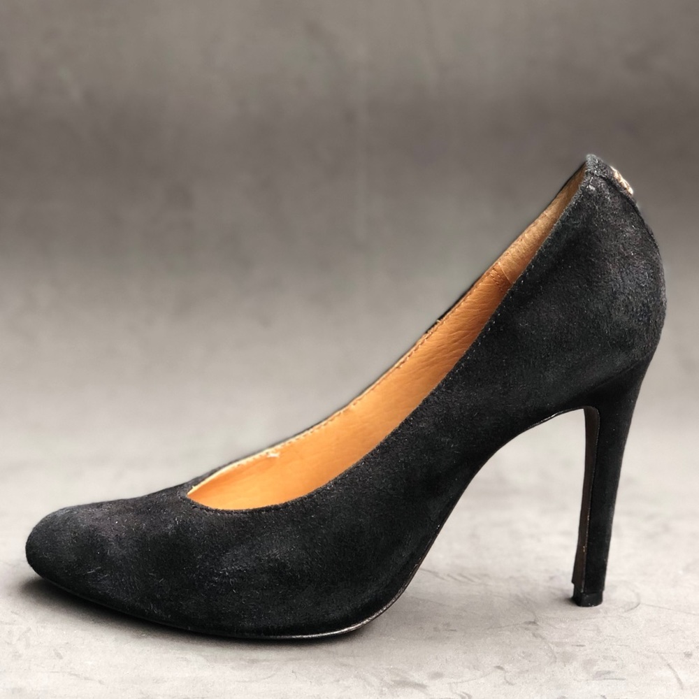 Coach Black Suede Heels